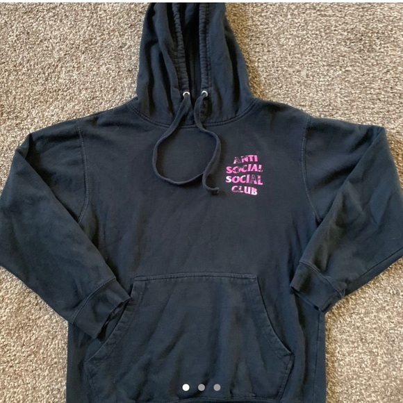 authentic anti social social club hoodie